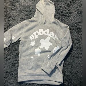 Gray Sp5der hoodie